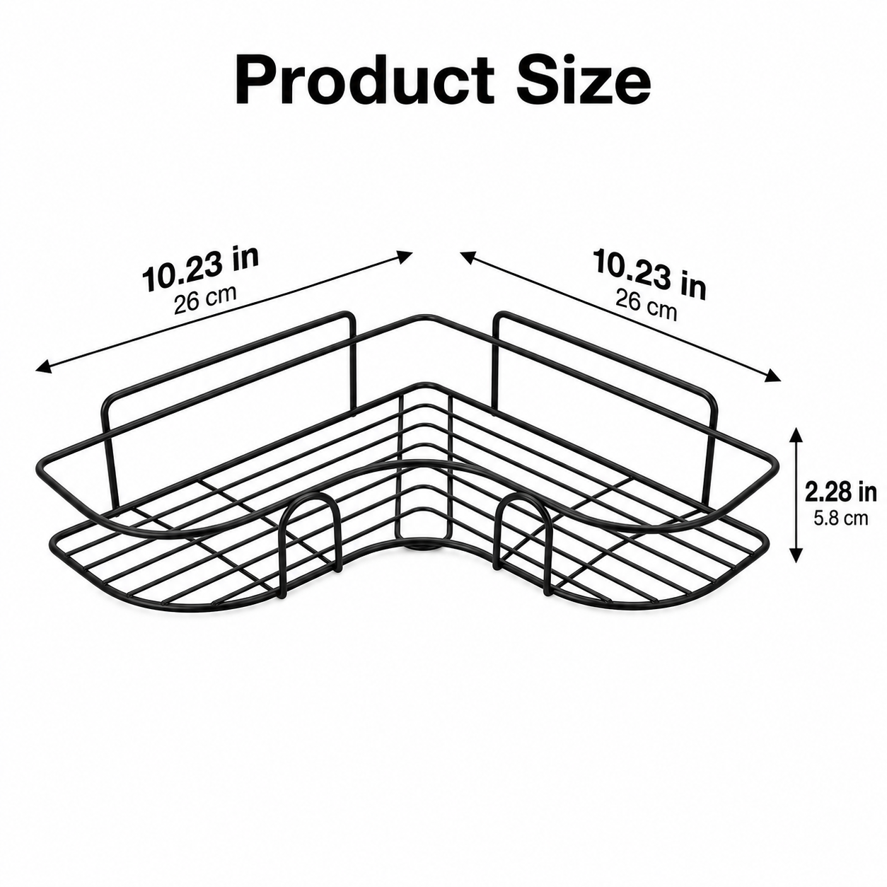 No-Drill Bathroom Corner Shelf