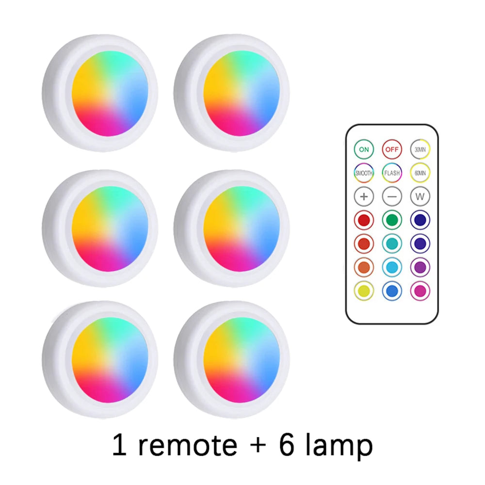 Wireless RGB Under Cabinet Lights – Remote Controlled