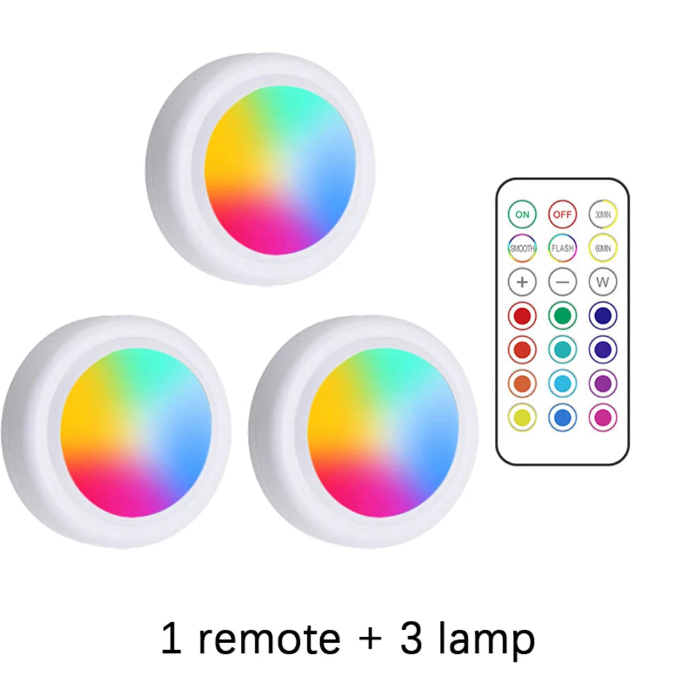 Wireless RGB Under Cabinet Lights – Remote Controlled