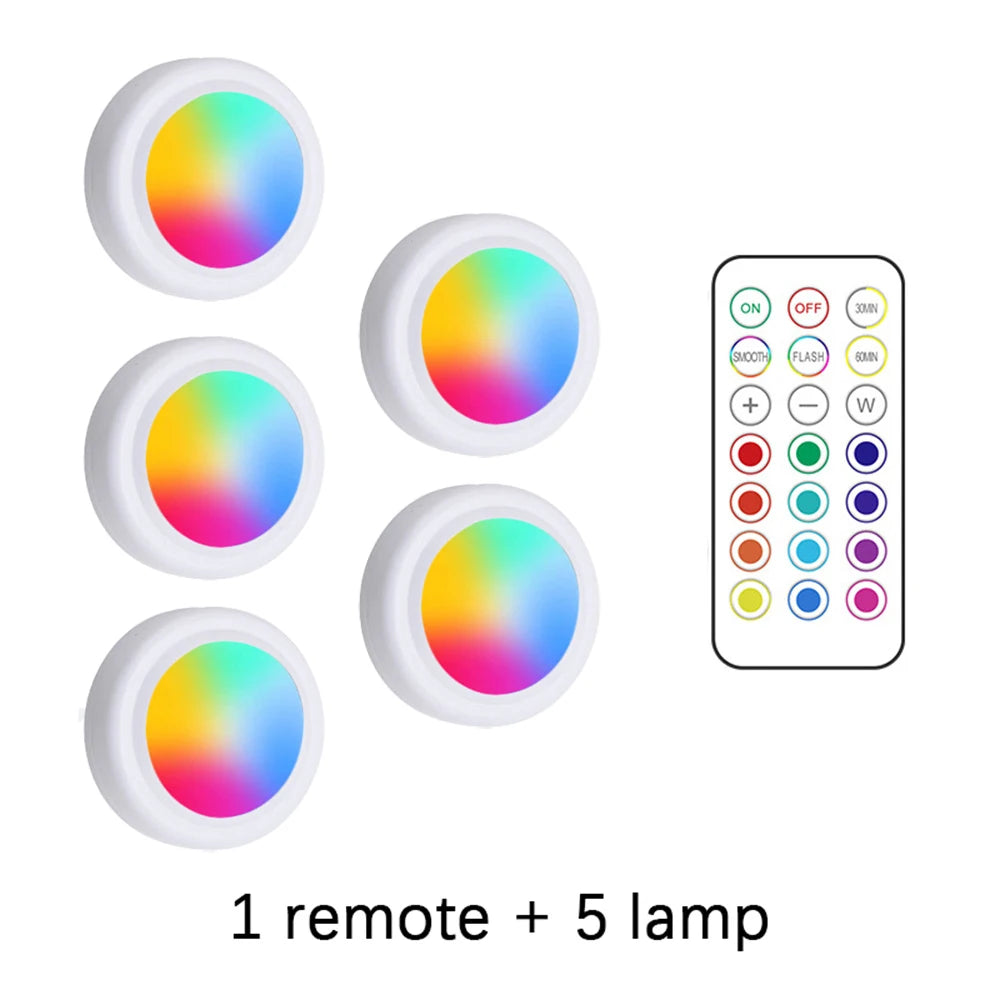 Wireless RGB Under Cabinet Lights – Remote Controlled